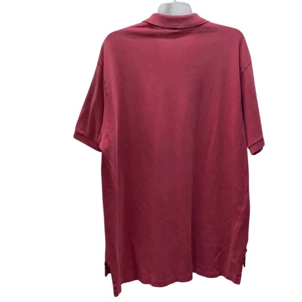 Polo Ralph Lauren Mens XXL Red Cotton Pique Short Sleeve Pony Logo Polo Shirt